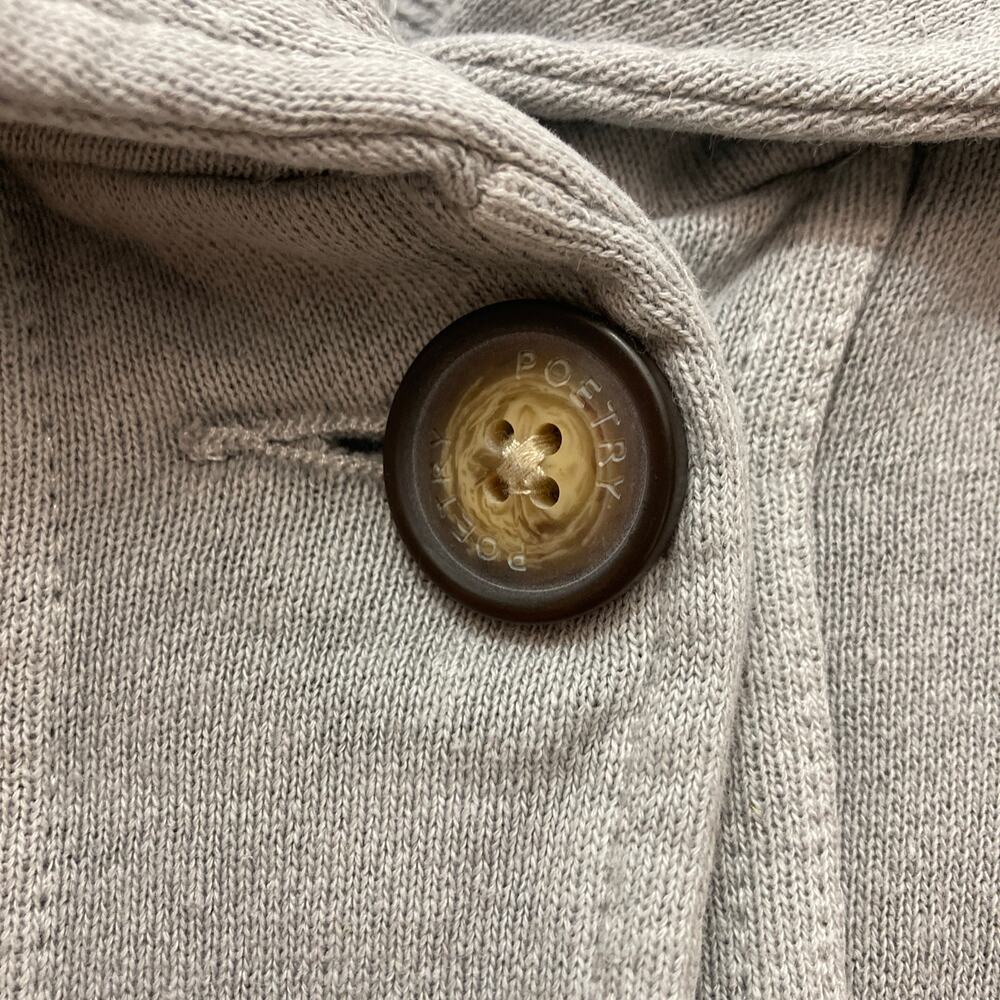 Poetry Gray Button-Front Jacket - Picture 6 of 10